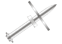 Дюбель гвозди DNW-52/10 для тонкой изоляции