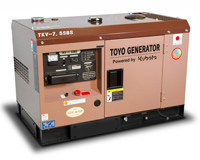 Дизельный генератор TOYO TKV-7.5SBS