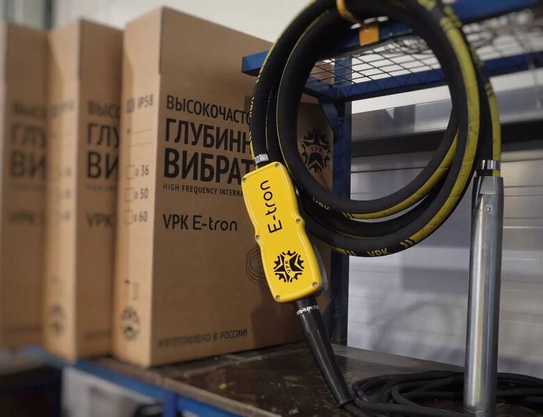 Глубинный вибратор с преобразователем VPK E-tron 60 Глубинный вибратор с преобразователем VPK E-tron 60